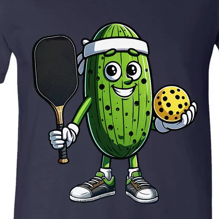 Funny Pickleball Player Paddleball Lover V-Neck T-Shirt