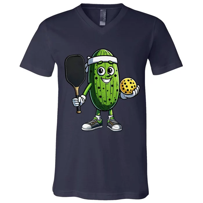 Funny Pickleball Player Paddleball Lover V-Neck T-Shirt