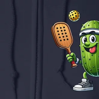 Funny Pickleball Player Paddleball Lover Full Zip Hoodie