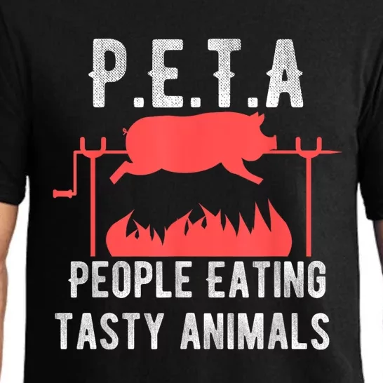 Funny P.E.T.A People Eating Tasty Animals Bbq Pajama Set