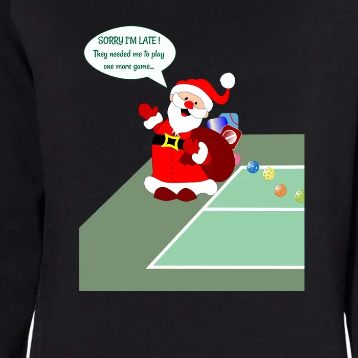 Fun Pickleball | Pickleball Santa | Pickleball Holiday | Pickleball Gift | Great Womens California Wash Sweatshirt