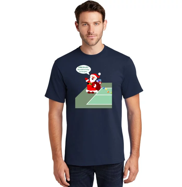 Fun Pickleball | Pickleball Santa | Pickleball Holiday | Pickleball Gift | Great Tall T-Shirt