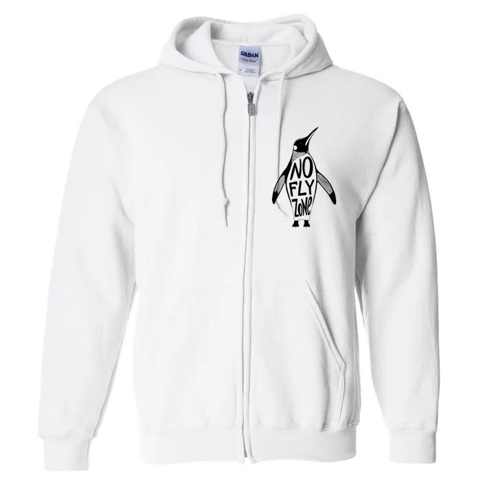 Funny Penguin Pilot Christmas Gift Idea Full Zip Hoodie