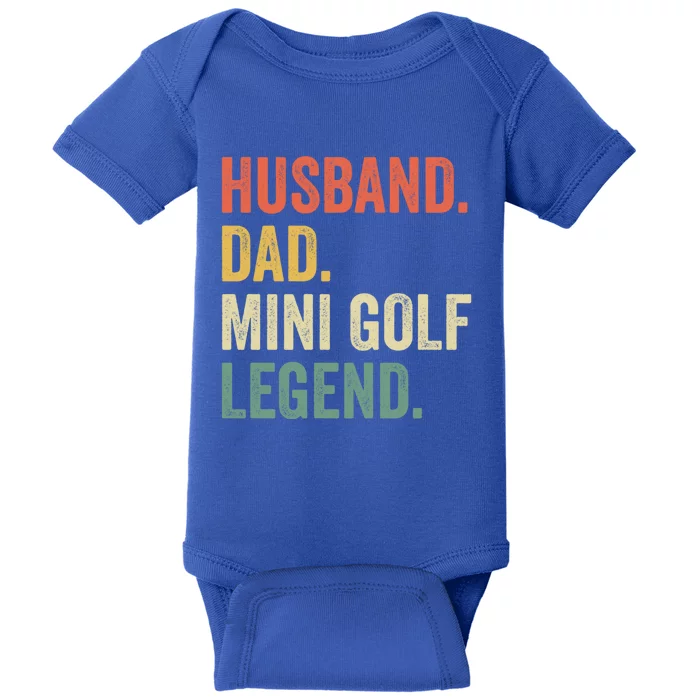 Funny Putt Putt Golf Husband Dad Mini Golf Legend Vintage Gift Baby Bodysuit