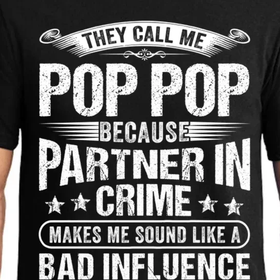 Funny Pop Pop Dad Shirts Valentine Fathers Day Christmas Pajama Set