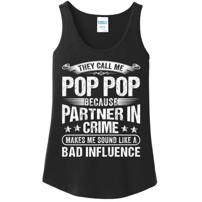 Funny Pop Pop Dad Shirts Valentine Fathers Day Christmas Ladies Essential Tank