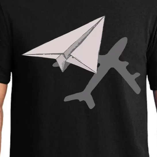 Funny Pilot Paper Airplane For COpilots Pajama Set