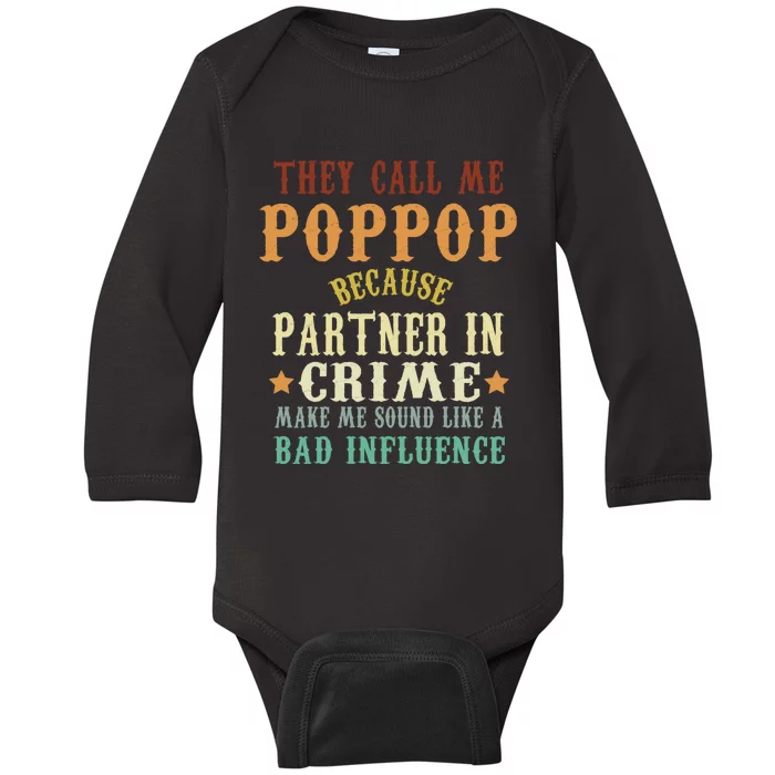 Funny Pop Pop Dad Shirts Valentine Fathers Day Christmas Baby Long Sleeve Bodysuit