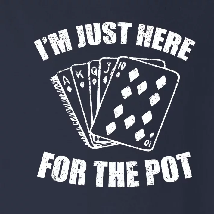 Funny Poker Player Gifts I'm Just Here For The Pot Toddler Long Sleeve Shirt