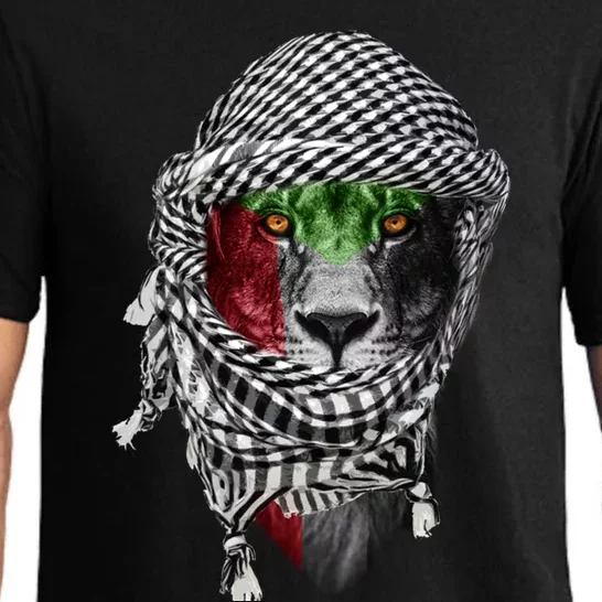 Free Palestine Palestinian Lion Gift Pajama Set