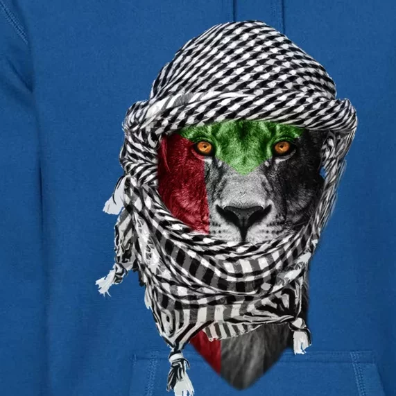 Free Palestine Palestinian Lion Gift Premium Hoodie