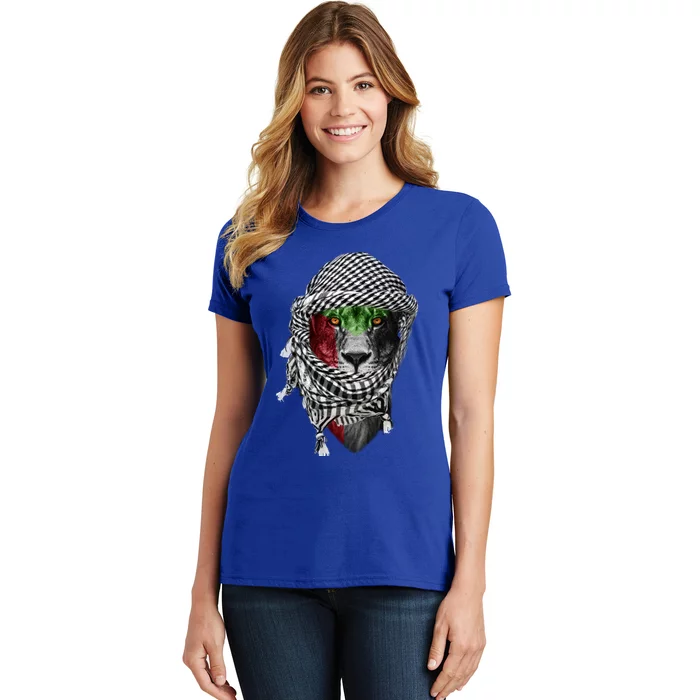 Free Palestine Palestinian Lion Gift Women's T-Shirt