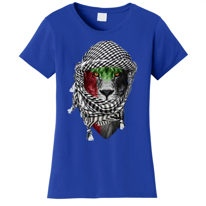 Free Palestine Palestinian Lion Gift Women's T-Shirt