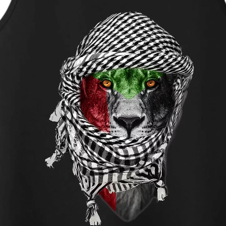 Free Palestine Palestinian Lion Performance Tank