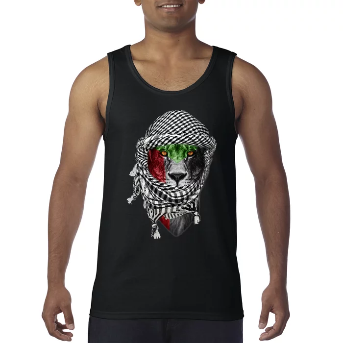 Free Palestine Palestinian Lion Tank Top