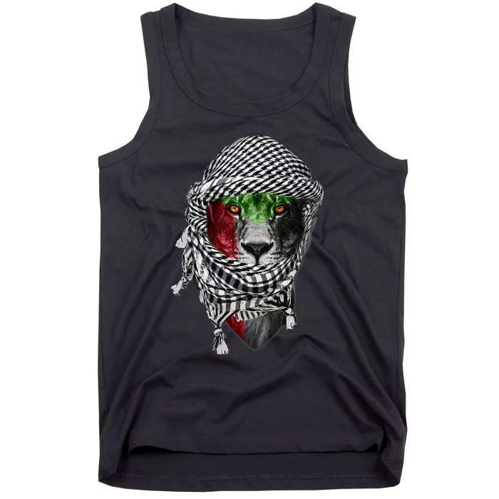 Free Palestine Palestinian Lion Tank Top