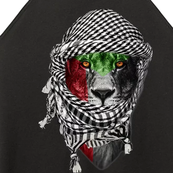 Free Palestine Palestinian Lion Women’s Perfect Tri Rocker Tank