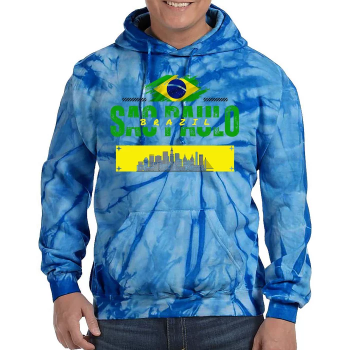 funnysao paulo quote Custom sao paulo brasil design Tie Dye Hoodie