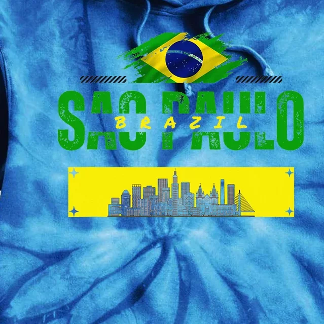 funnysao paulo quote Custom sao paulo brasil design Tie Dye Hoodie