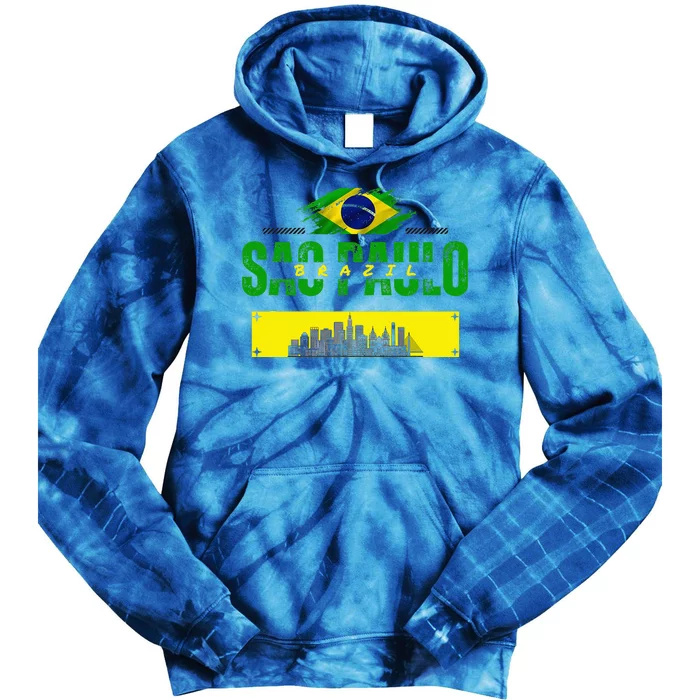 funnysao paulo quote Custom sao paulo brasil design Tie Dye Hoodie