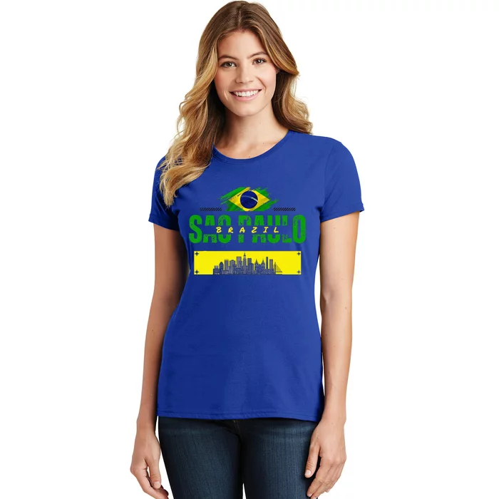 funnysao paulo quote Custom sao paulo brasil design Women's T-Shirt