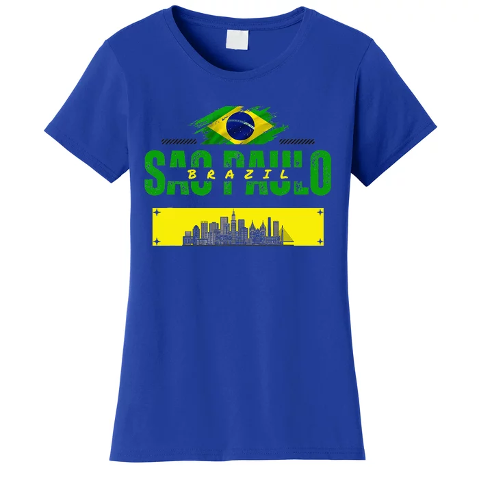 funnysao paulo quote Custom sao paulo brasil design Women's T-Shirt