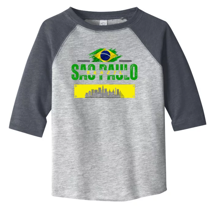 funnysao paulo quote Custom sao paulo brasil design Toddler Fine Jersey T-Shirt