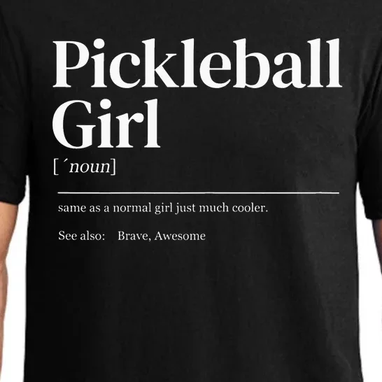 Funny Pickleball quote definition woman Pajama Set