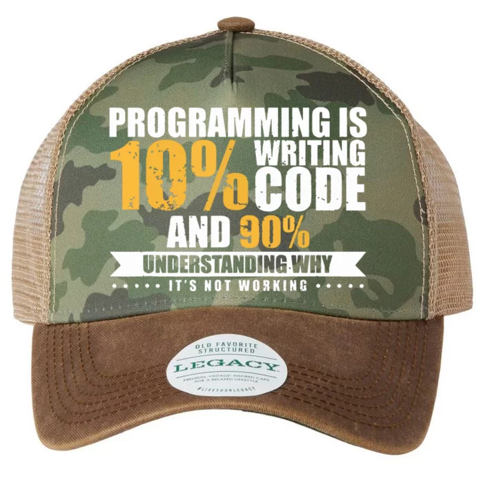 Funny Programming Quote Gift Programmer Software Developer Legacy Tie Dye Trucker Hat