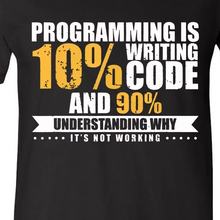 Funny Programming Quote Gift Programmer Software Developer V-Neck T-Shirt