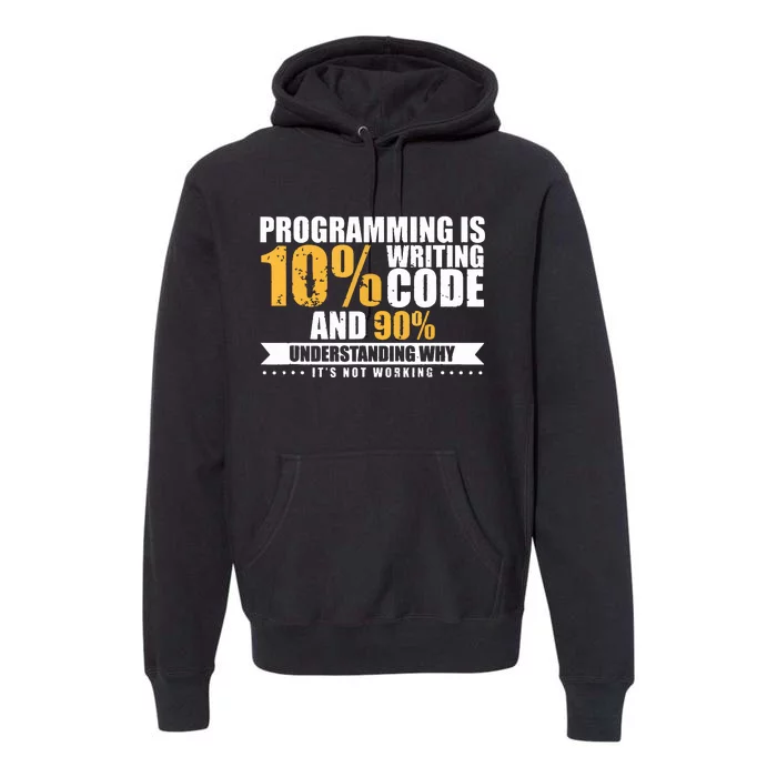 Funny Programming Quote Gift Programmer Software Developer Premium Hoodie