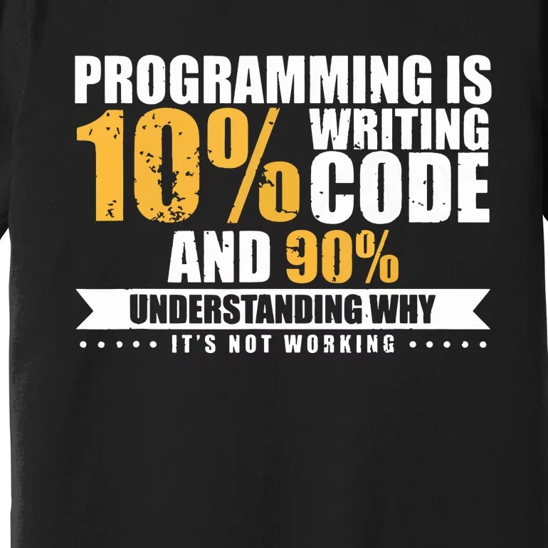 Funny Programming Quote Gift Programmer Software Developer Premium T-Shirt