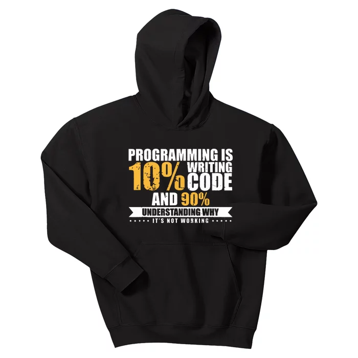 Funny Programming Quote Gift Programmer Software Developer Kids Hoodie