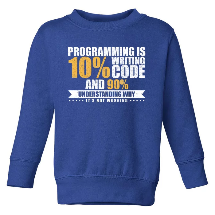 Funny Programming Quote Gift Programmer Software Developer Gift Toddler Sweatshirt