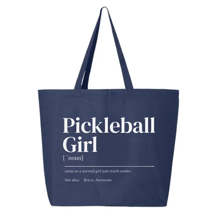 Funny Pickleball Quote Definition Woman Girl 25L Jumbo Tote