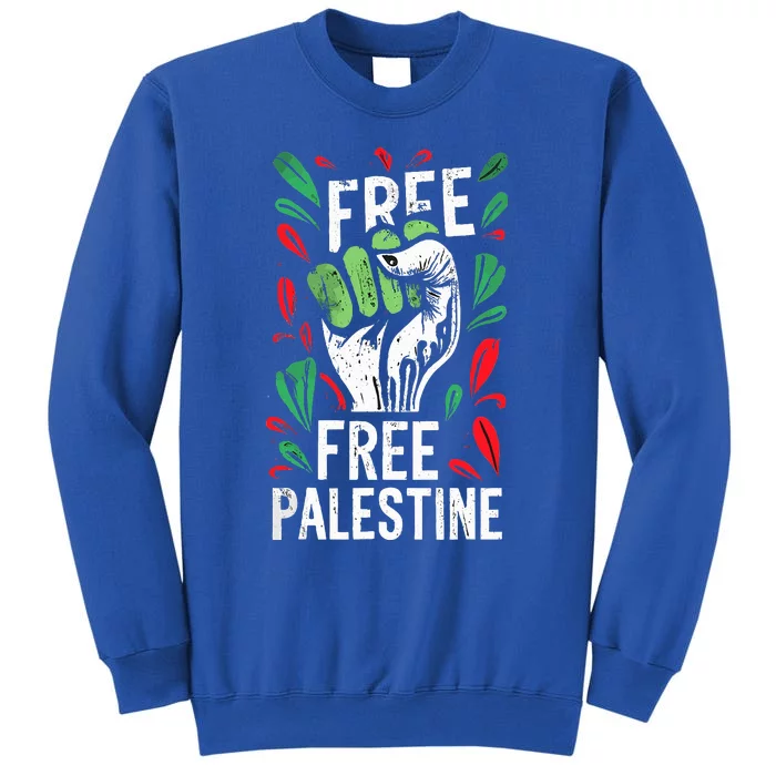 free palestine quote a raise hand design a Save Gaza vintage Tall Sweatshirt