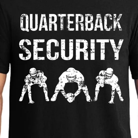 Funny Player Quarterback Security Offensive Lineman Football Pajama Set