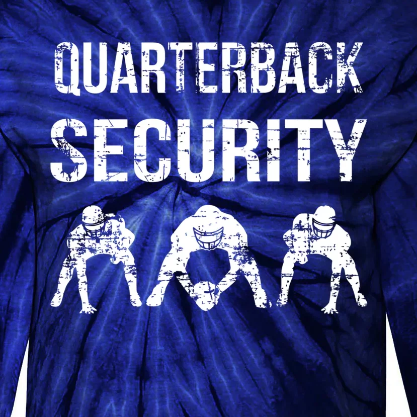 Funny Player Quarterback Security Offensive Lineman Football Tie-Dye Long Sleeve Shirt