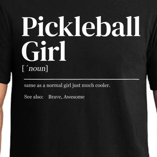 Funny Pickleball Quote Definition Woman Girl Pajama Set