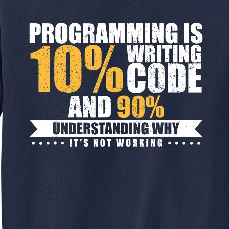 Funny Programming Quote Gift Programmer Software Developer Tall Sweatshirt