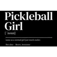 Funny Pickleball quote definition woman  Bumper Sticker