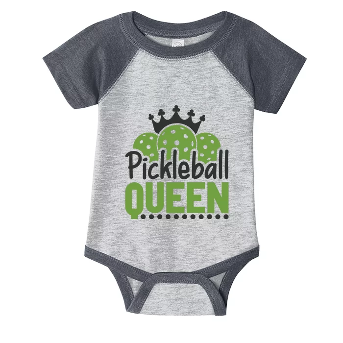 Funny Pickleball Queen Gift For Player Team Sport Infant Baby Jersey Bodysuit