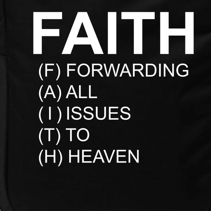 Faith Prayer Quote Impact Tech Backpack