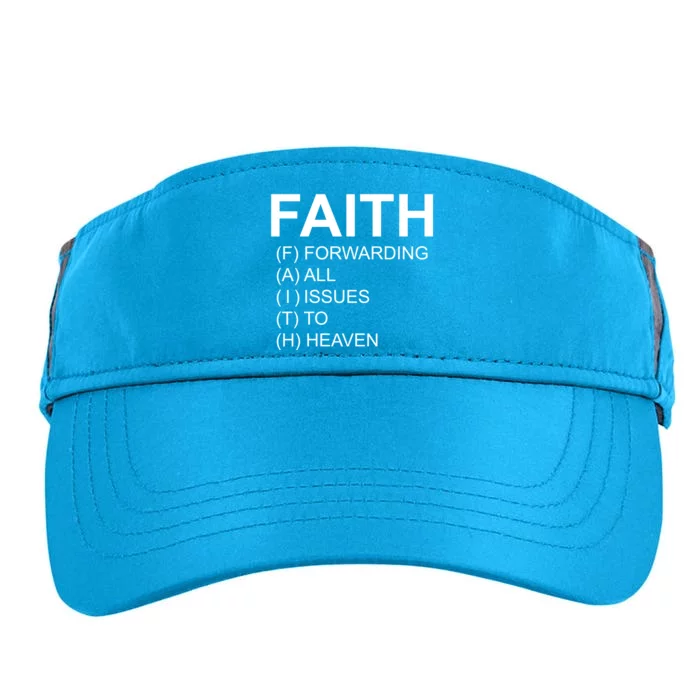 Faith Prayer Quote Adult Drive Performance Visor