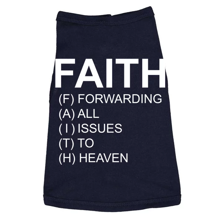 Faith Prayer Quote Doggie Tank