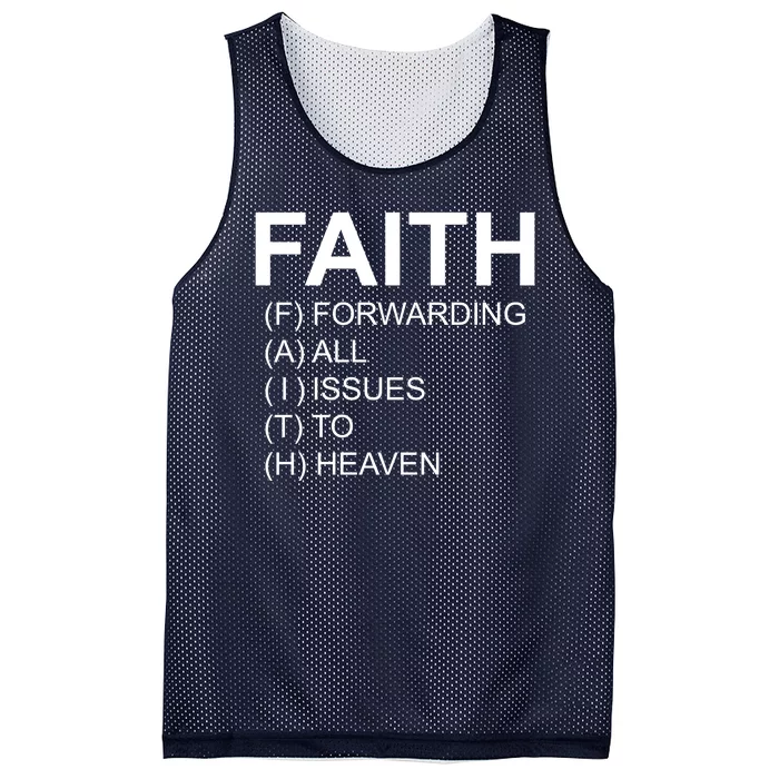 Faith Prayer Quote Mesh Reversible Basketball Jersey Tank