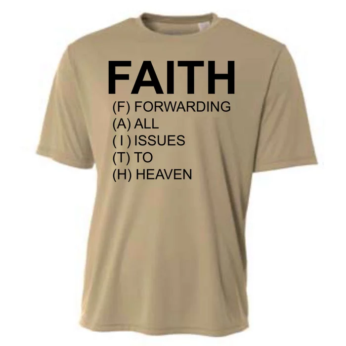 Faith Prayer Quote Cooling Performance Crew T-Shirt