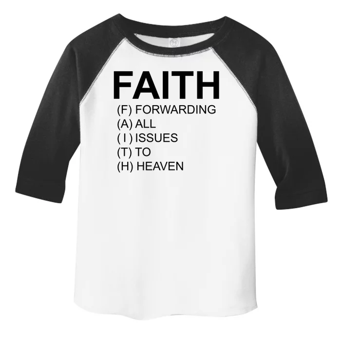 Faith Prayer Quote Toddler Fine Jersey T-Shirt