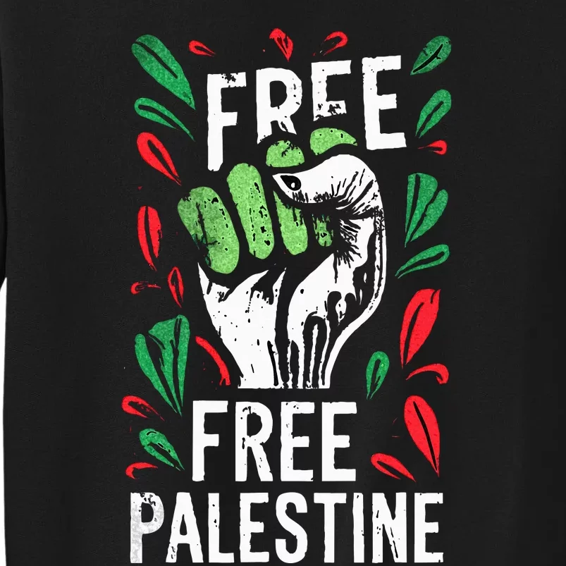 free palestine quote a raise hand design a Save Gaza vintage Sweatshirt