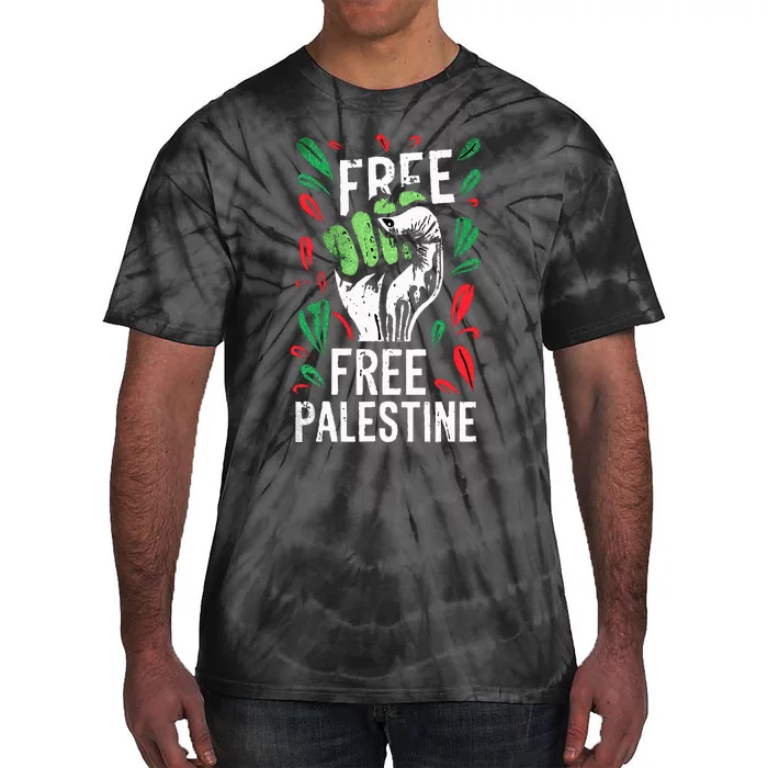 free palestine quote a raise hand design a Save Gaza vintage Tie-Dye T-Shirt